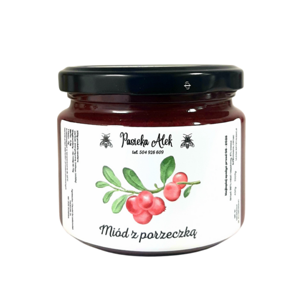 Miód z polskiej pasieki z porzeczkami